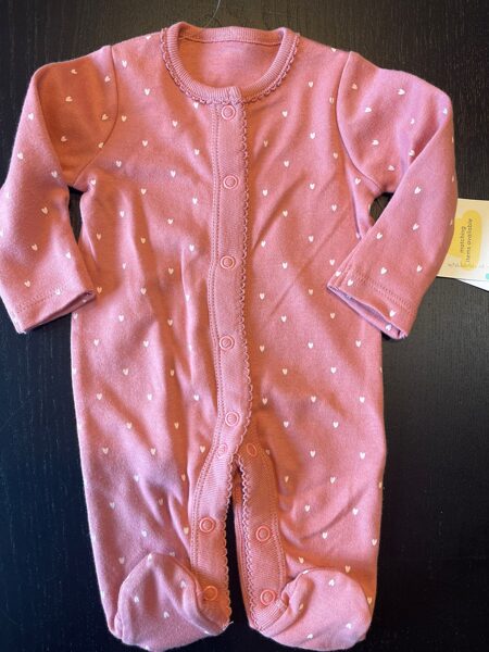 # 50cm/ slīpijs ar aizlokāmām rociņām, tumši rozā krāsā ar sirsniņām