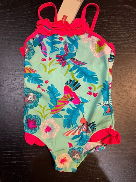 #Peldkostīms 74-80cm/name it/ zils ar putniem
