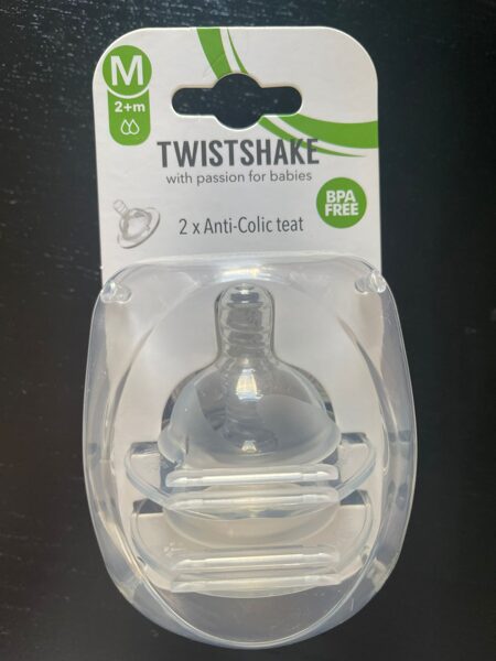 #Twistshake silikona knupis pudelēm/2gb/ 2+ mēn/anti-colic