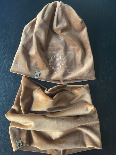 CEPURE+Tuneļšalle samta/brūnīga/CK/audums/odere/8-15 gadi