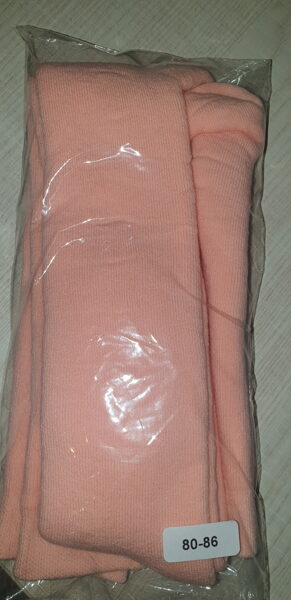 #Siltinātās ziemas zeķubikses 80-86 cm bāli oranžas