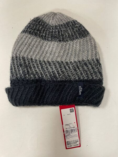 #Cepure,pelēki toņi,adīta/bez aizdares/48-51 cm/ Oliver