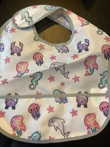 #priekšauts mitrumizturīgs/balts ar jūras tematiku/meit.