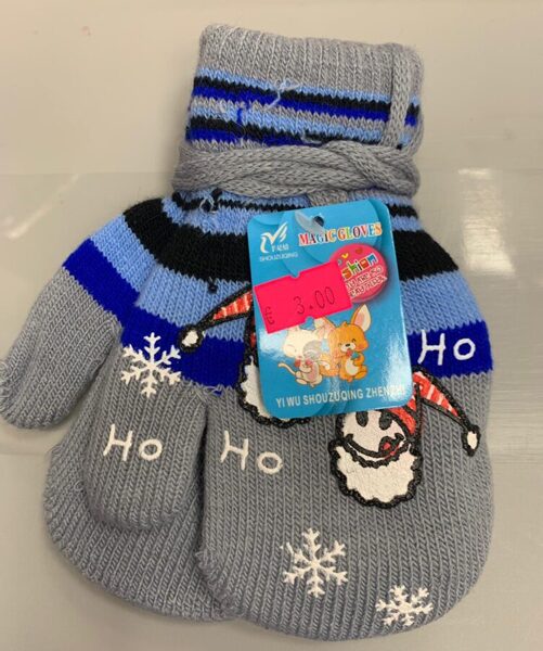 #cimdi/dūraiņi/adīti/dubultie/1-2g/ar aukliņu/pelēki ar zilu