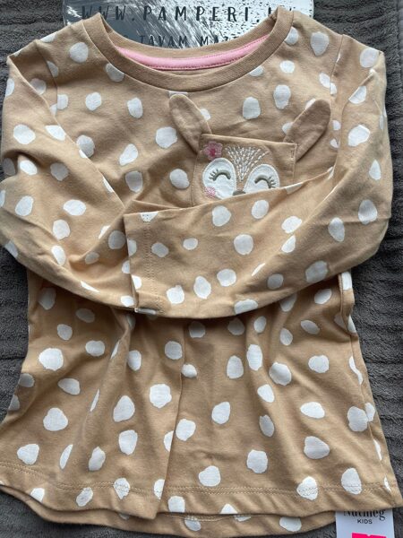 #KREKLIŅŠ AR GARĀM ROKĀM/98 CM/2-3 gadi MĒN./SMILŠU KR.AR ZAĶA KABATU