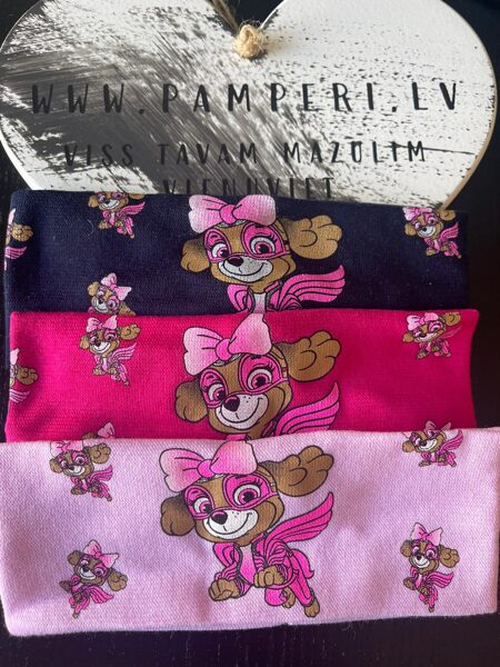 #galvas/ausu lenta/12-36m/tumši zila ar rozā suni