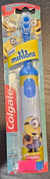 # COLGATE elektriskā zobu birste MINIONS zila ar zilu pogu