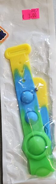 #PopIT rokas aproce/zaļš,zils/dzeltens,liela poga