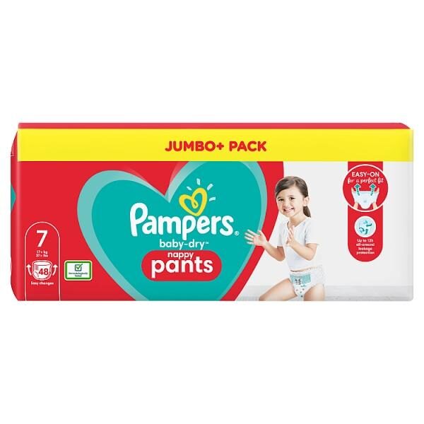 Pampers Pants 7.izm 48 gab. (17+kg)