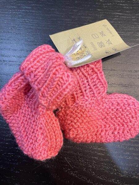 #adītas zeķītes/45%akrils/55%vilna/9,5 cm/rozā
