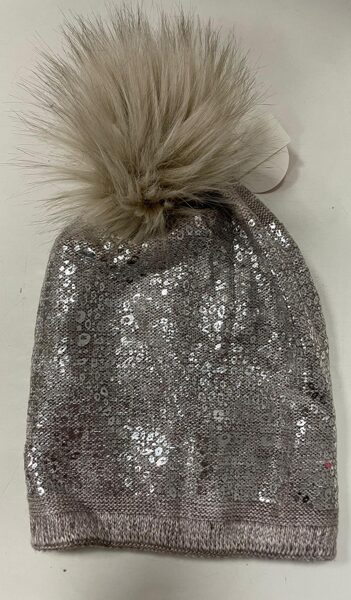 #Cepure/smilšu kr/ar sudra spīdimiem/gaiss bumbulis/56-58/pieaugušo/pusaudžu