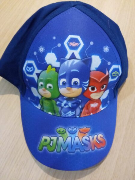 Naģene tumši ila ar zilu un PJMASK varoņiem zaļā, sarkanā un zilā krāsā 52 izmērs