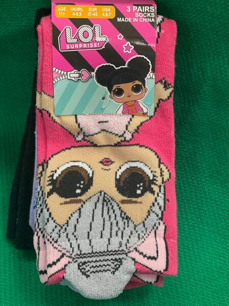 Zeķes/3gb/LOL/37-40.izm./siltas/pusgaras/3krāsas/374