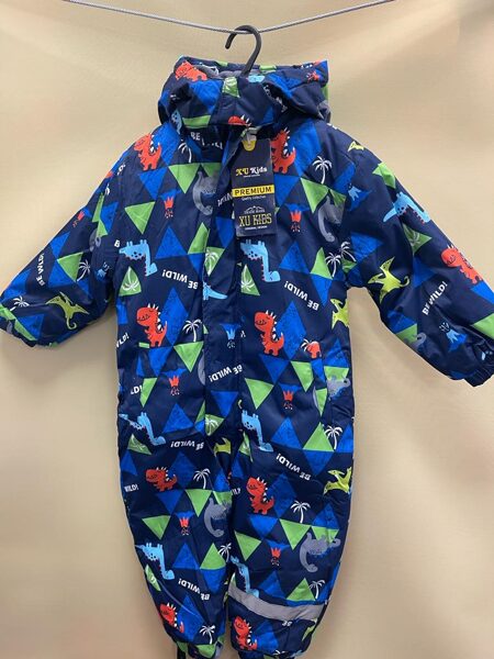 Kombinzons/104cm/kopējs/ar dinozauriem/ziemas