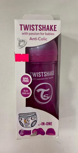 Twistshake pudelīte/260ml/2+ mēneši/Violeta