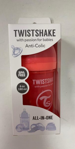 #Twistshake pudelīte/180ml/0+ mēneši/oranži Sarkana