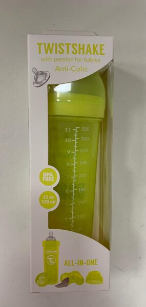 #Twistshake pudelīte/330ml/4+ mēneši/Dzeltena