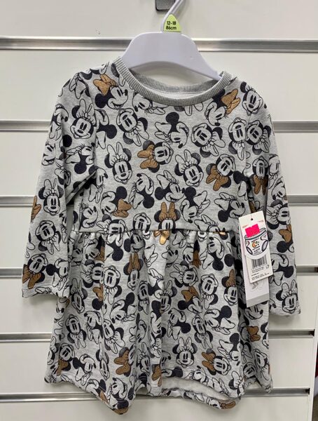 Garroku kleita 12-18 mēn./Pelēka ar Minnie Mouse