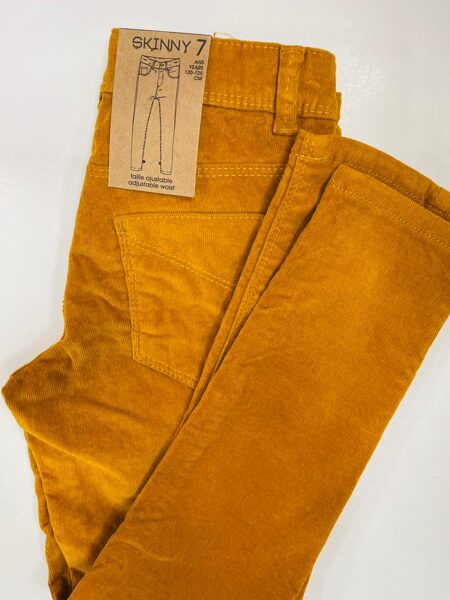 #Velveta bikses Skinny 7 gadi/120-125cm/Smilšu krāsā