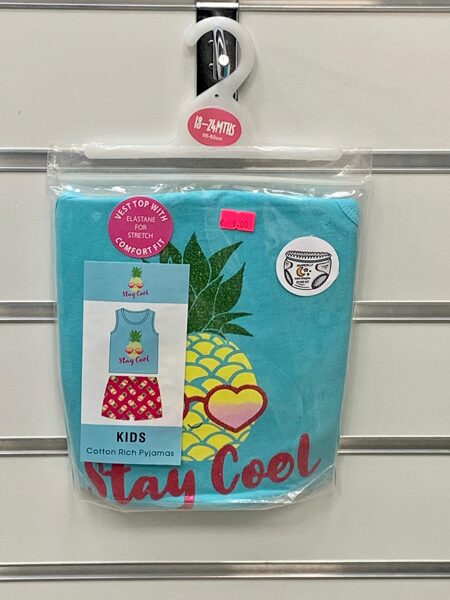 #Pidžama īsā/18-24 mēn./86-92cm/Stay cool/Ar ananasiem.