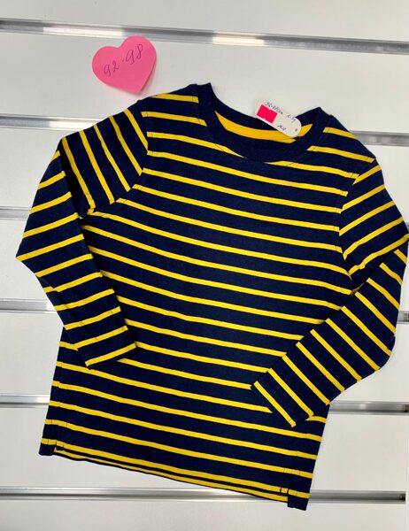 Plānais džemperis 2-3 gadi/92-98cm/Melns ar dzeltenām svītrām.
