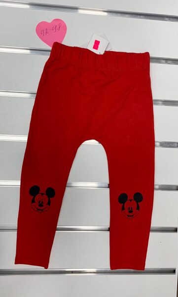 Bikses 2-3 gadi/92-98cm/Sarkanas ar Mikipeli.