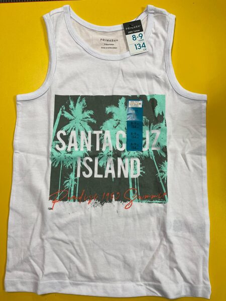 #Bezroku krekls 8-9 gadi/134cm/Balts/Santacruz Island