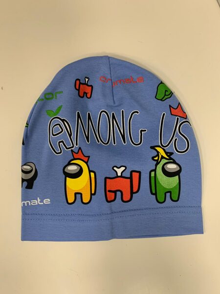 Cepure/One size/gaiši zila/ar uzrakstu Among Us