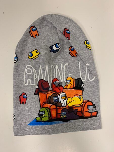 Cepure/One size/Pelēka/Among Us uz dīvāna