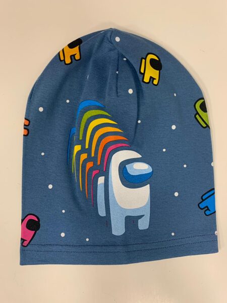 Cepure/One size/gaiši zila ar baltiem punktiem/Among Us