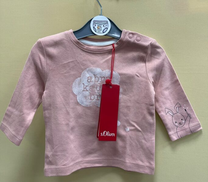 s.Oliver Garroku krekliņš 0-2 mēn./rozā krāsā/Abra kada bra.