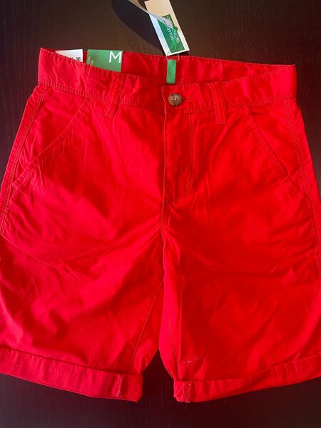 #auduma šorti 128cm/koši sarkani/United colors of benetton