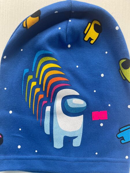 Puišu cepure/plāna/koši zila/AMONGUS TĒLI/platums 20 cm/dziļums 20 cm