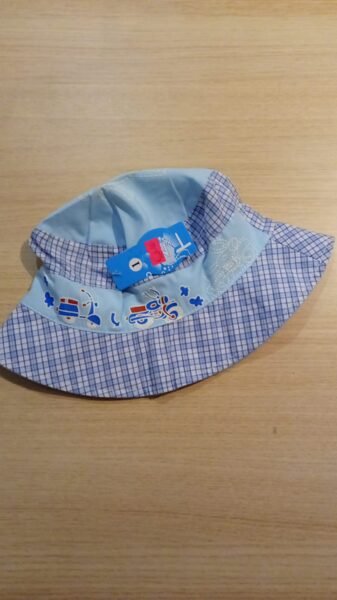 Platmale gaiši zila ar zili-baltām rūtiņām, ar motociklu un motorolleri 54-56 izmērs