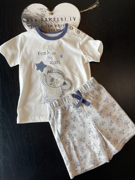 # kompl.2 gab. īsroku krekls ar koalla lāci un zvaigzni+pelēki šorti ar koalla lāci