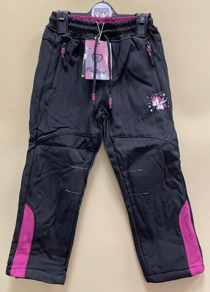 Lietus bikses,110cm/siltinātas/ tumši zilas ar violetiem elemetiem/ar zirdziņu