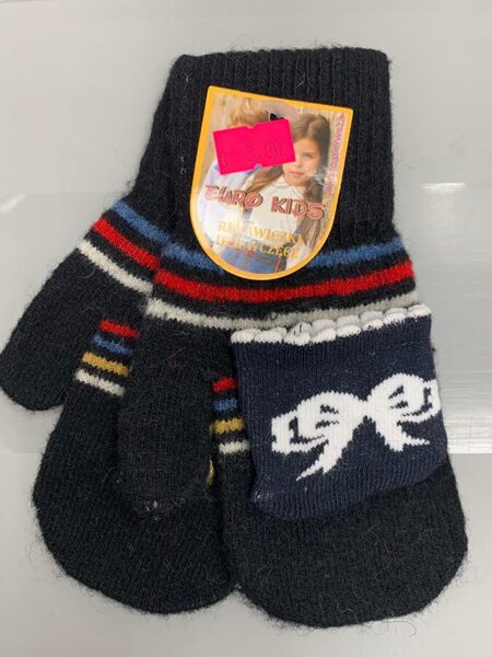 #cimdi/dūraiņi/adīti/1-2g/melni ar kabatiņu