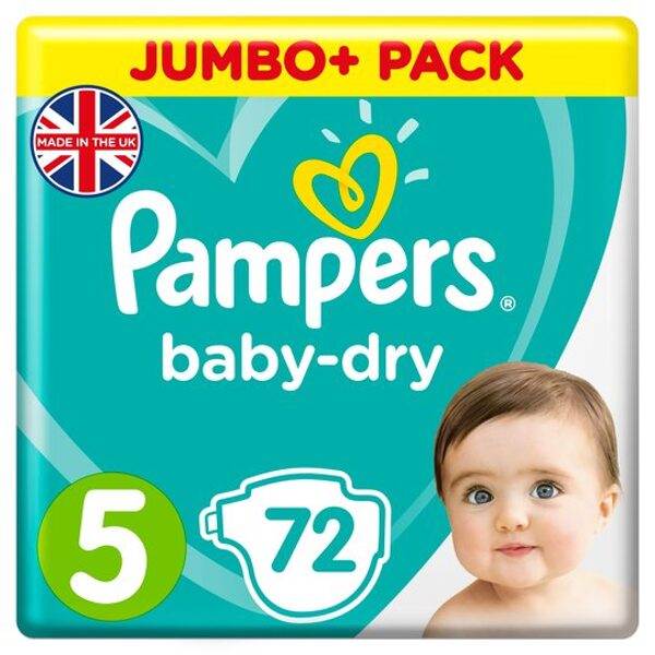 Pampers Baby-dry 5.izm 72 gab. (11-16kg)
