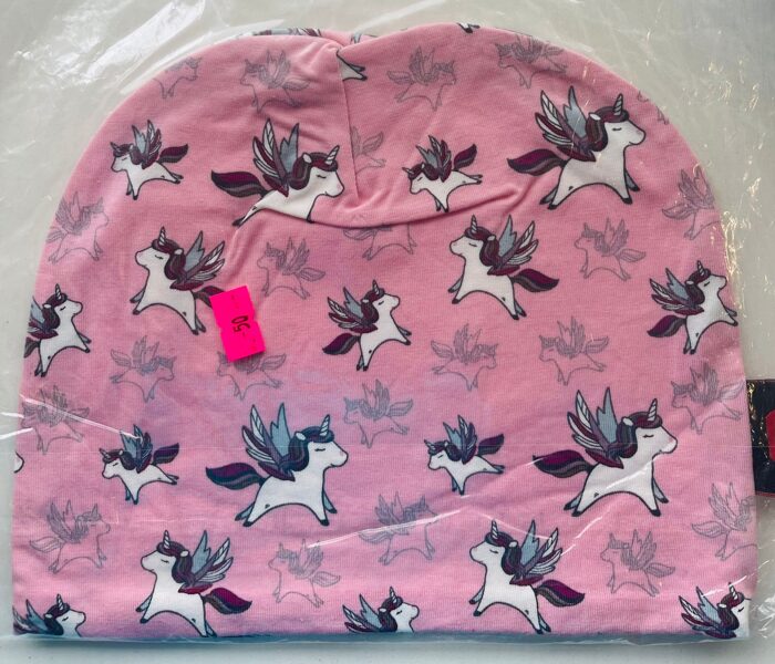 #IELM/pavasara cepure/ROZĀ ar vienradzi/dubultais audums/50 cm/1-2g